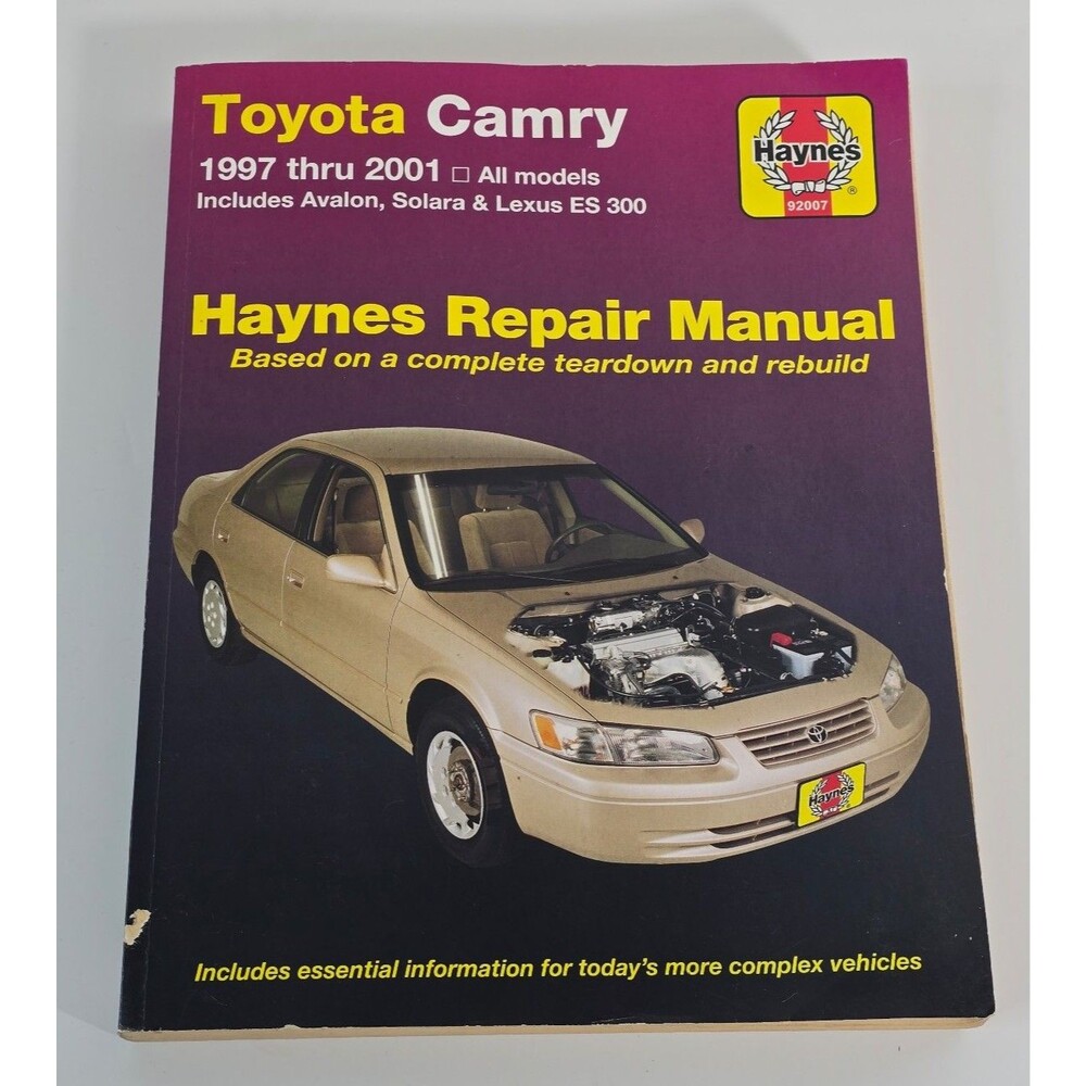 HAYNES TOYOTA CAMRY,AVALON,SOLARA,LEXUS ES300 REPAIR MANUAL